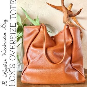 Hoxis Hesperidium Orange Vegan-Friendly PU Leather Extra Large Tote